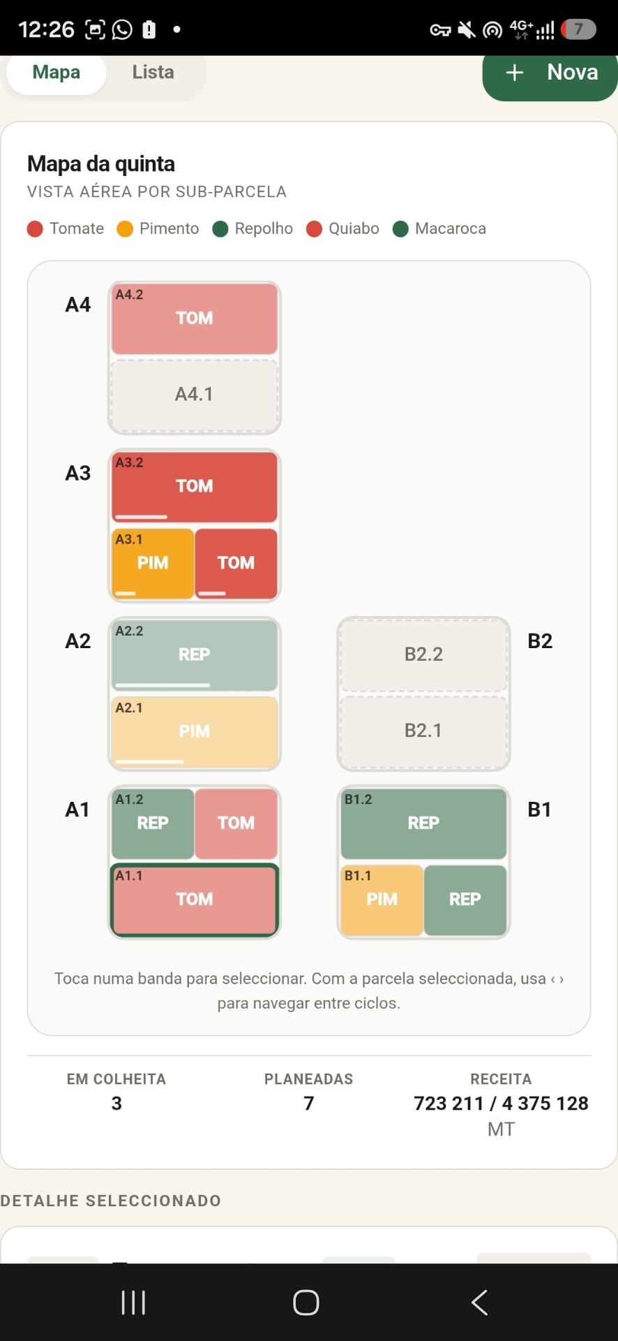 Live farm map