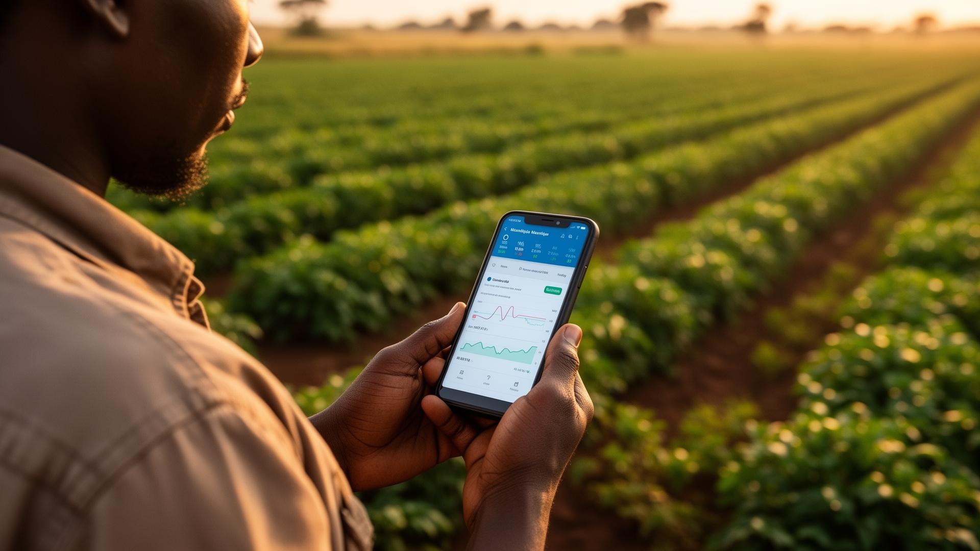 Horticulture field in southern Mozambique